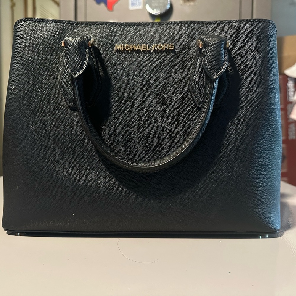 Michael Kors Black Leather Purse